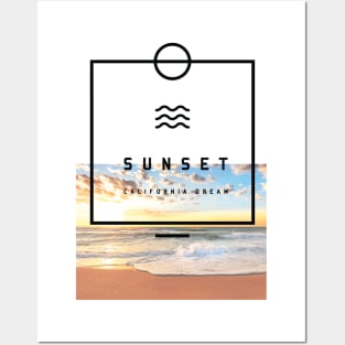 Sunset california dream Posters and Art